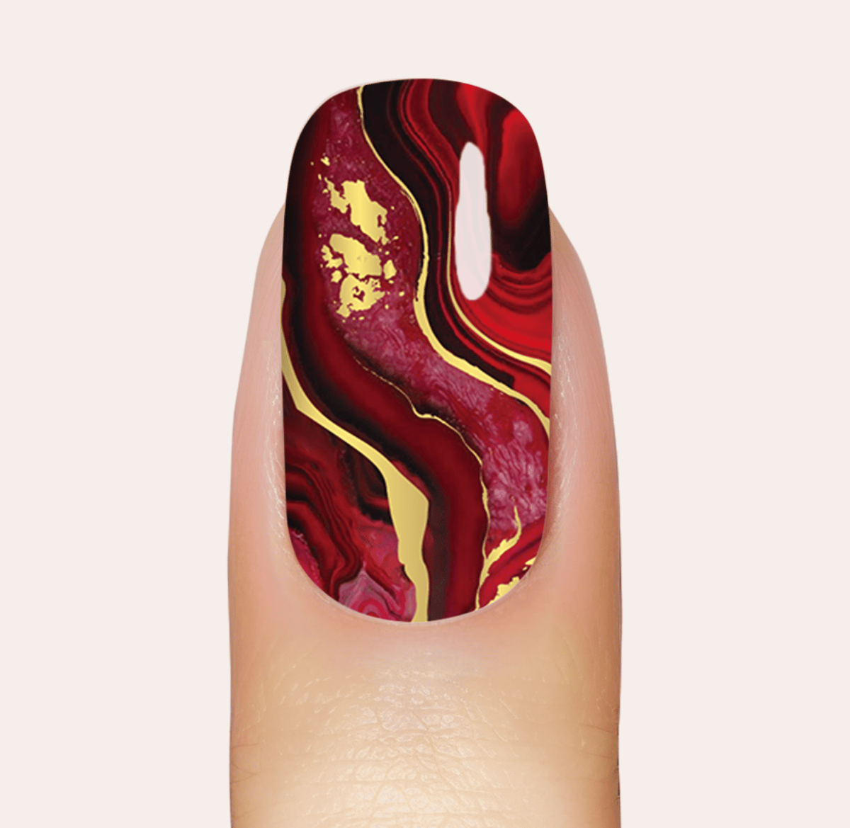 UV Gel: Burgundy Marble